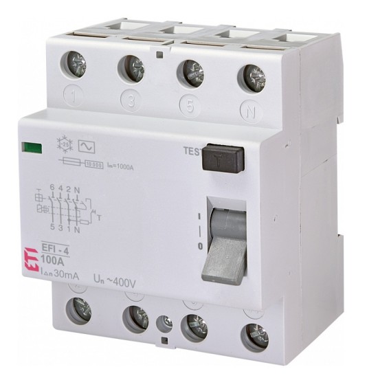 Wyłącznik różnicowoprądowy EFI-4 AC 100